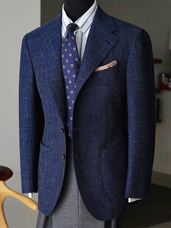 Édouard | Casual-Blazer mit Zwei-Knopf-Design und aufgesetzten Taschen