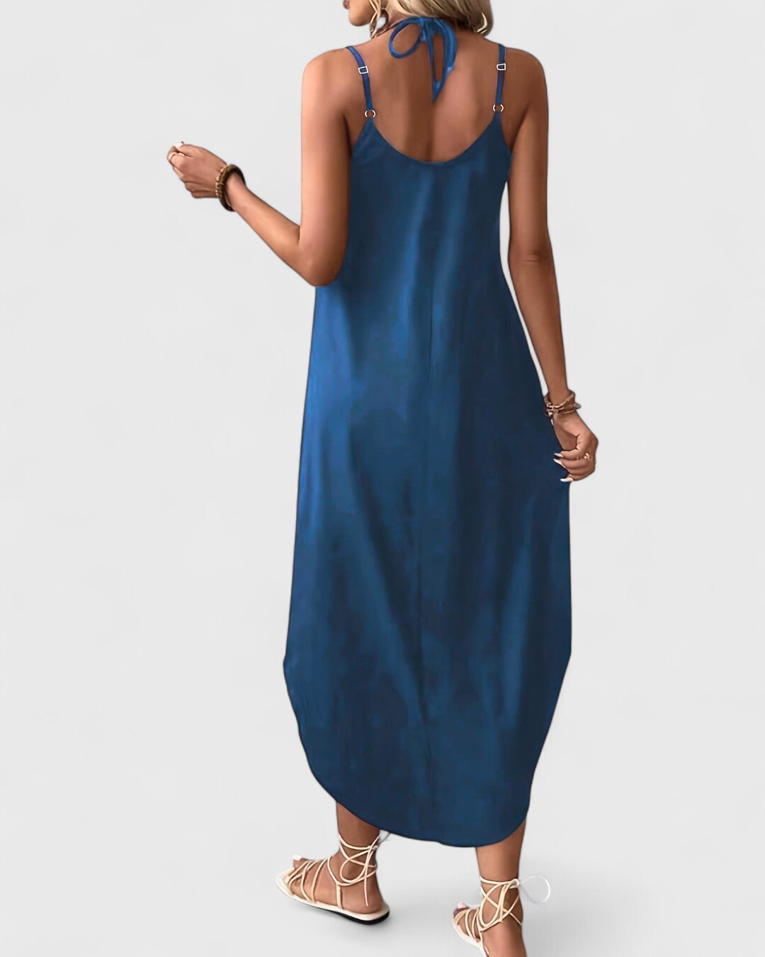 Tracy | Langes Kleid Mit Lose V Ausschnitt