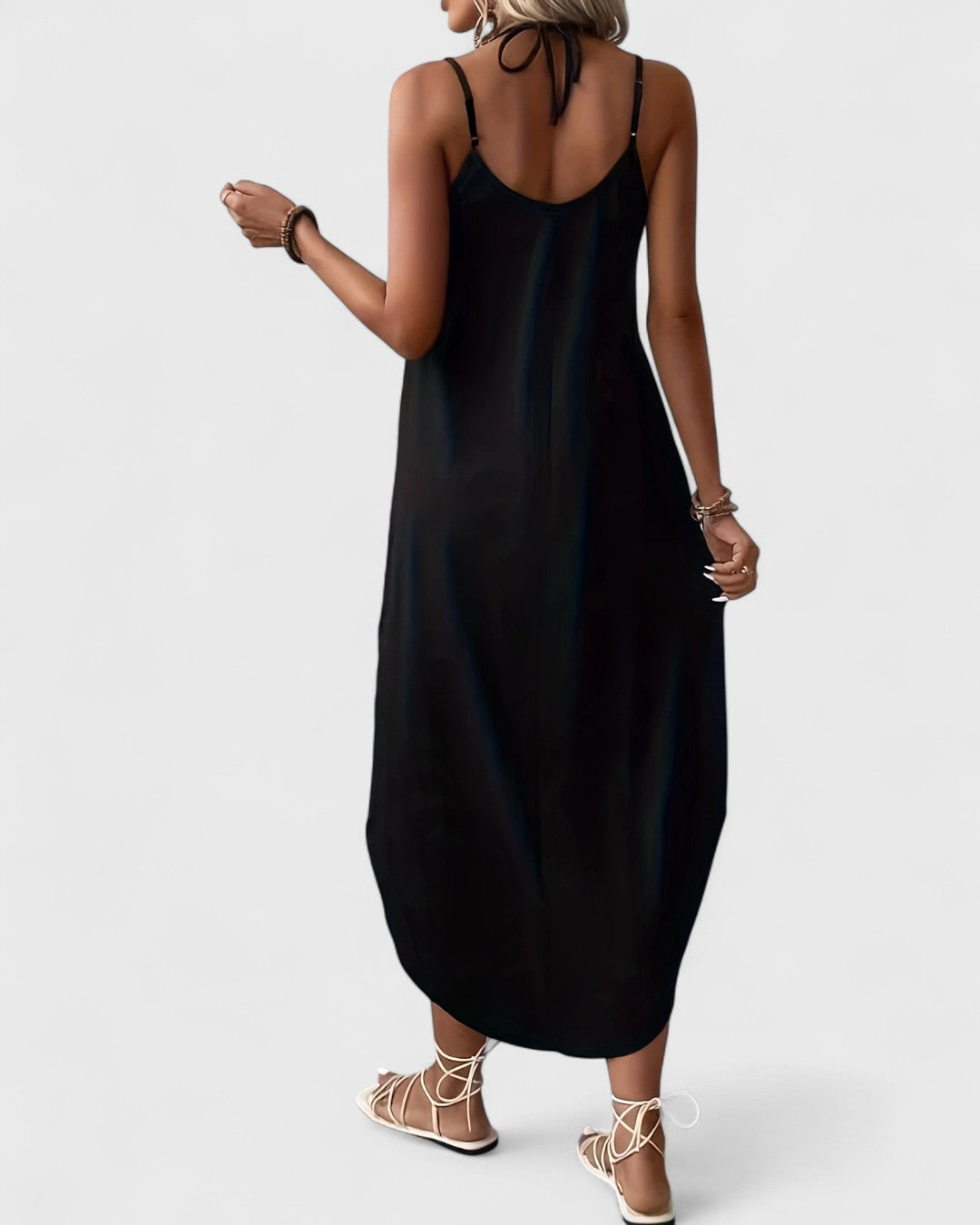 Tracy | Langes Kleid Mit Lose V Ausschnitt