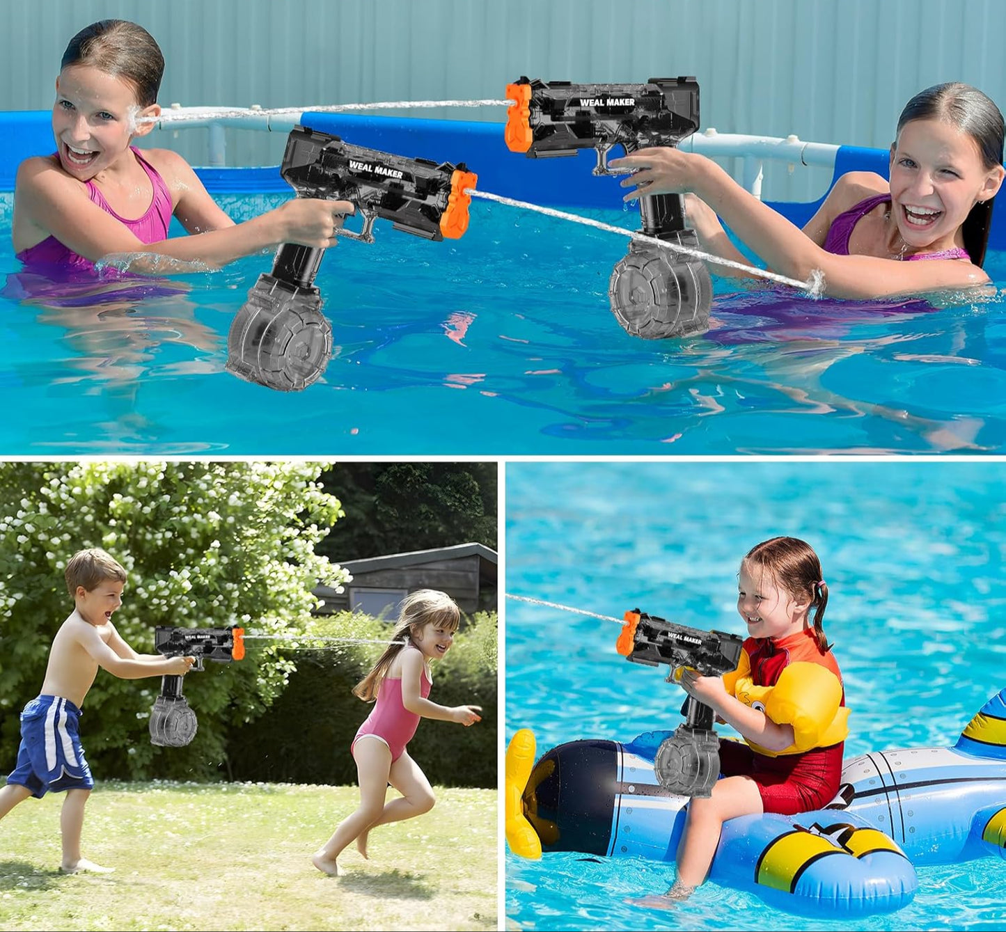 Artcool Storm – Leistungsstarke Elektrische Wasserpistole (Schwarz)