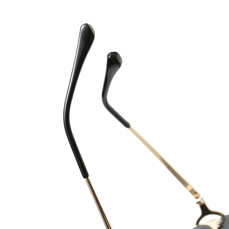 Savio | Rechteckige Sonnenbrille Randlos