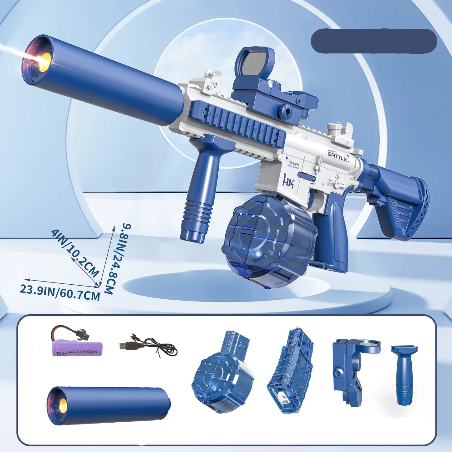 AquaBlaster™ M416 – Elektrische Wasser-Action für Groß & Klein