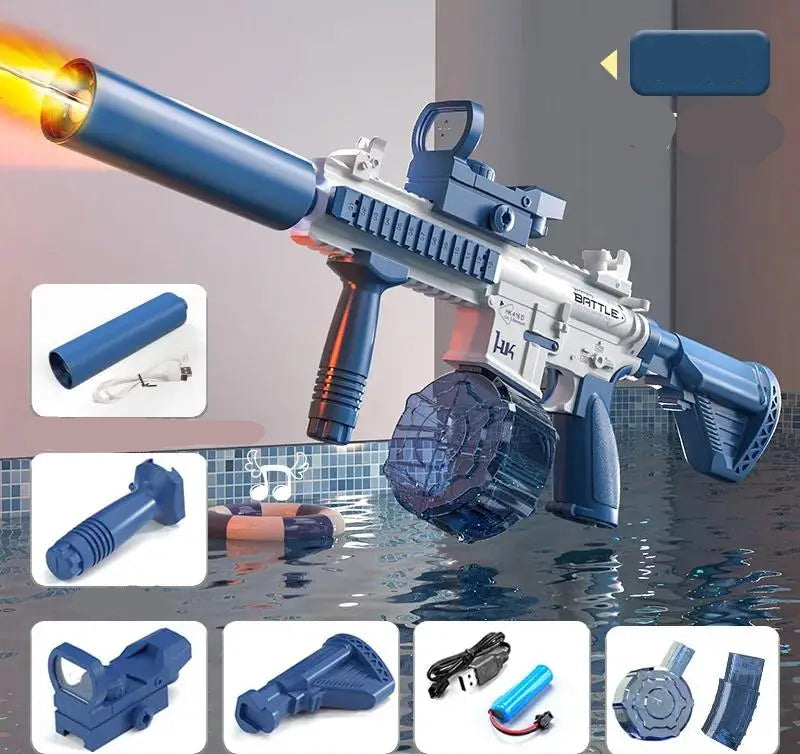 AquaBlaster™ M416 – Elektrische Wasser-Action für Groß & Klein
