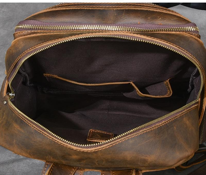 BASEL | Brauner Lederrucksack