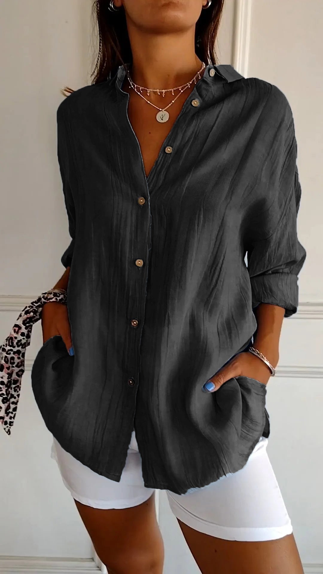 Sara - Bequeme Lange Bluse