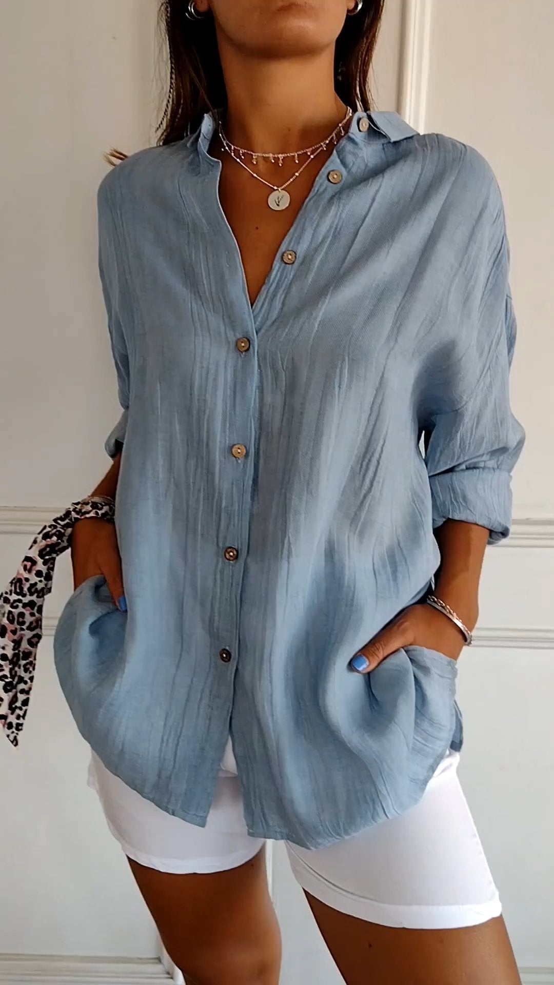Sara - Bequeme Lange Bluse
