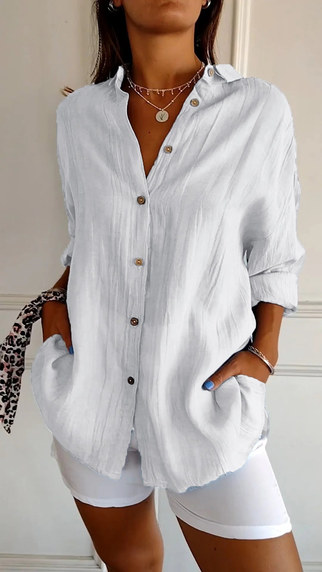 Sara - Bequeme Lange Bluse