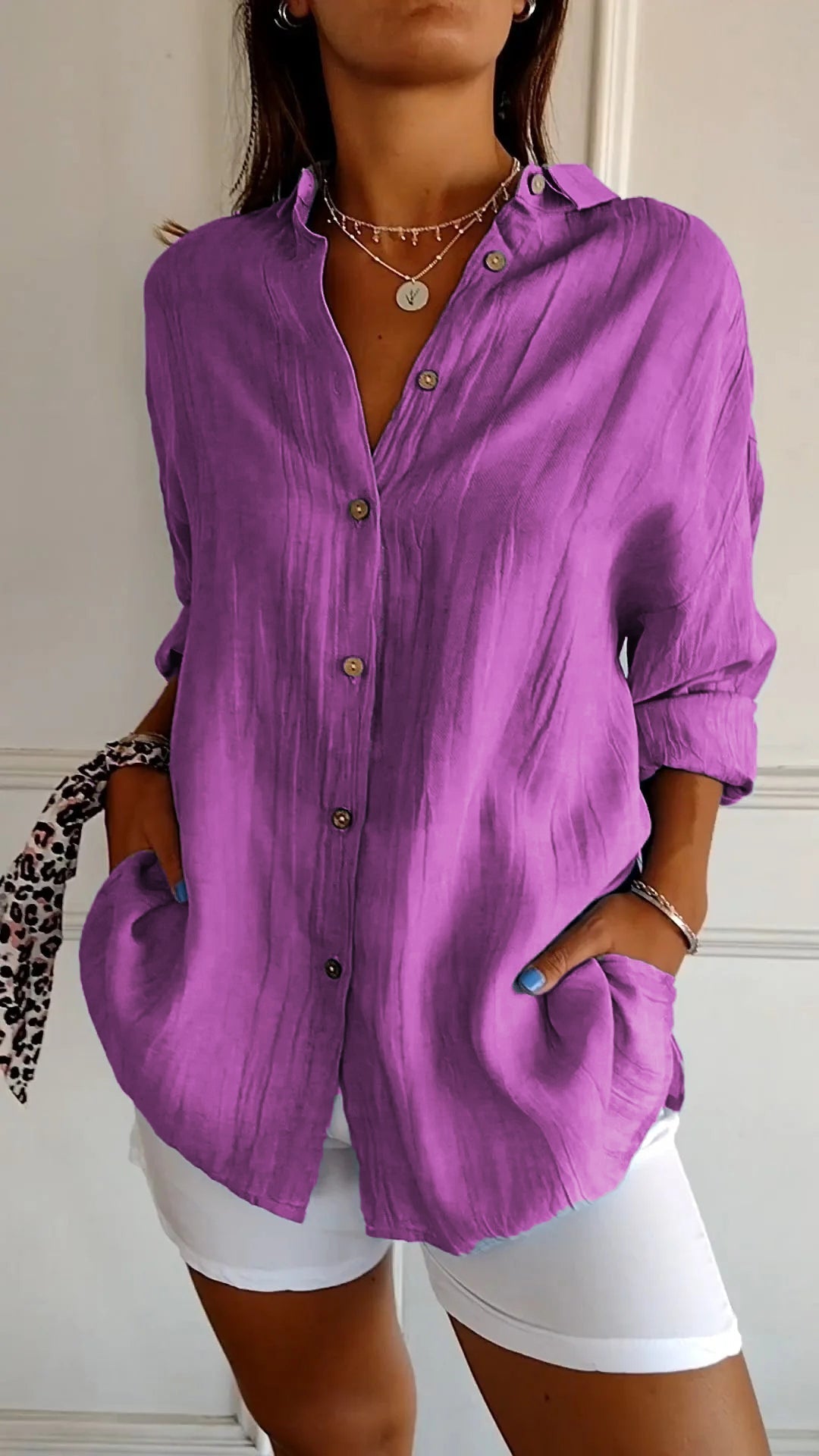 Sara - Bequeme Lange Bluse