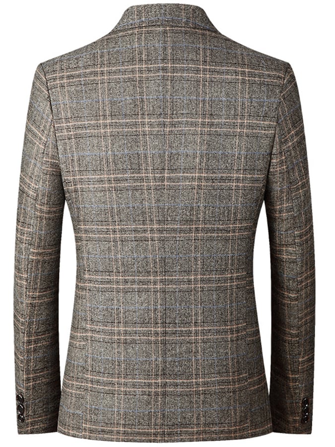 Clément | Kariertes Slim-Fit Sakko im Casual Business-Stil