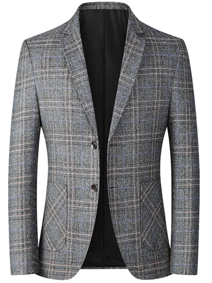 Clément | Kariertes Slim-Fit Sakko im Casual Business-Stil