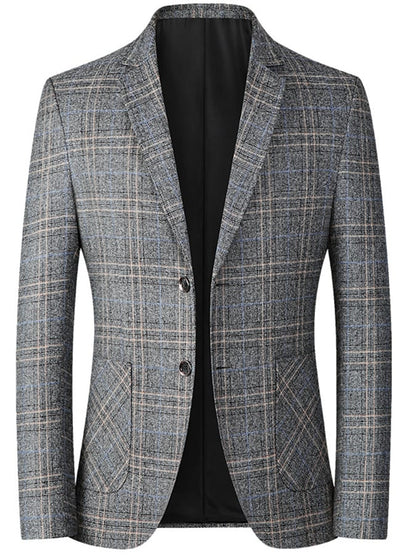 Clément | Kariertes Slim-Fit Sakko im Casual Business-Stil