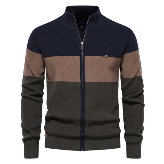 Jack Washington Baumwoll-Cardigan mit Reißverschluss