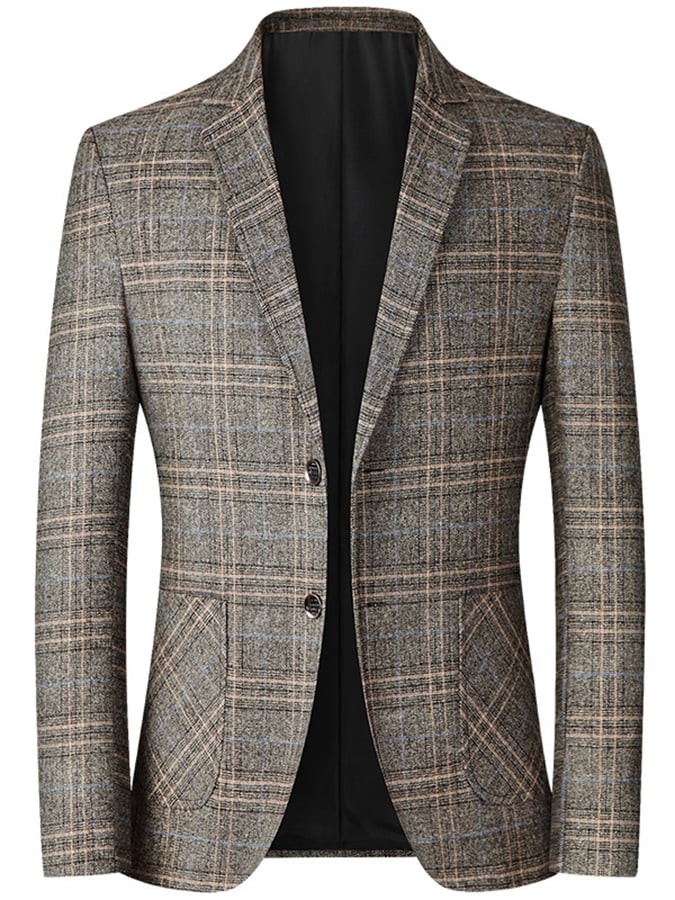 Clément | Kariertes Slim-Fit Sakko im Casual Business-Stil