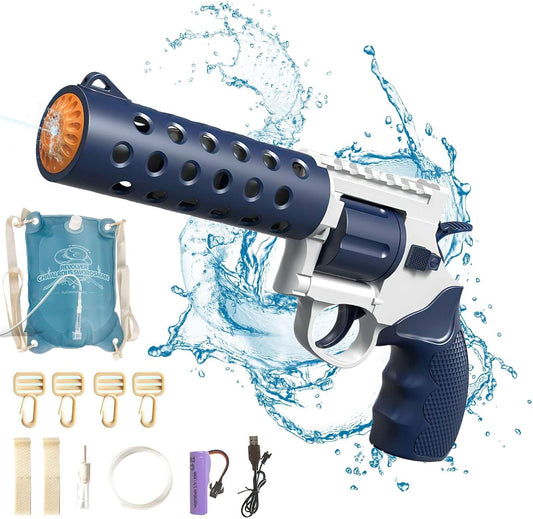 JetMax – Dual-Tank Elektrische Wasserpistole (10 Meter Reichweite)