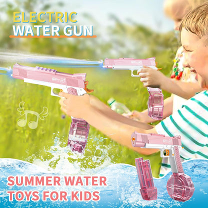 JetMax – Dual-Tank Elektrische Wasserpistole (10 Meter Reichweite)