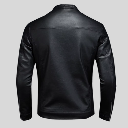 Troy | Schlichte Lederjacke im minimalistischen Design