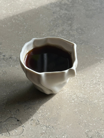 Weisse Espressotasse