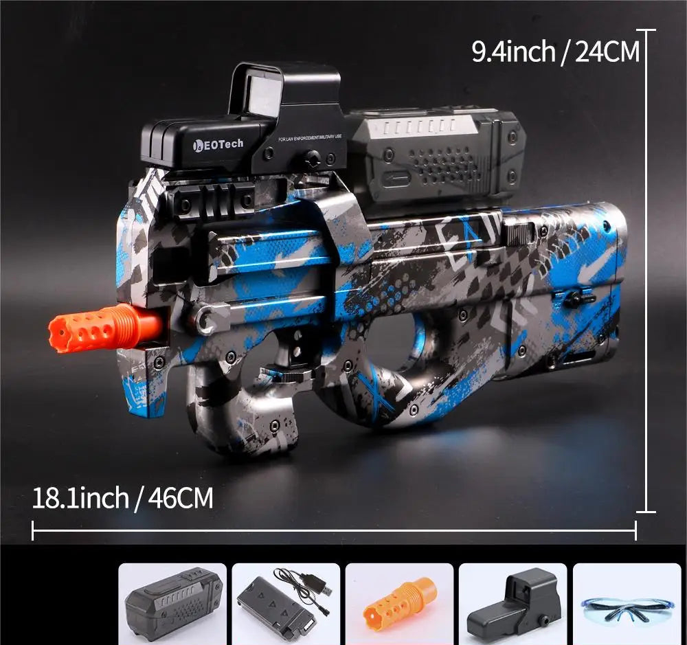 Zane P90 – Vollautomatischer Elektrischer Gel-Blaster | Für Teamspiele im Freien