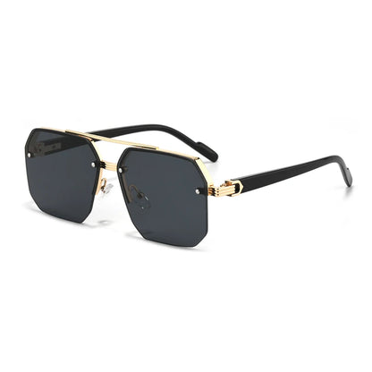 Vero | Oversized Quadratische Sonnenbrille Doppelsteg