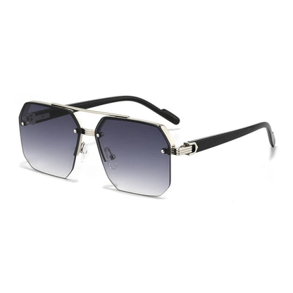 Vero | Oversized Quadratische Sonnenbrille Doppelsteg