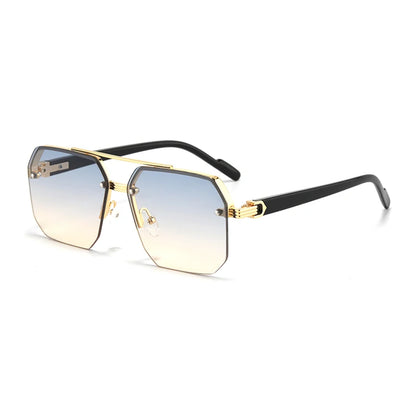 Vero | Oversized Quadratische Sonnenbrille Doppelsteg