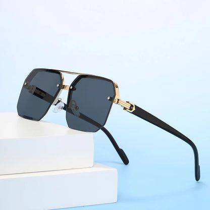 Vero | Oversized Quadratische Sonnenbrille Doppelsteg