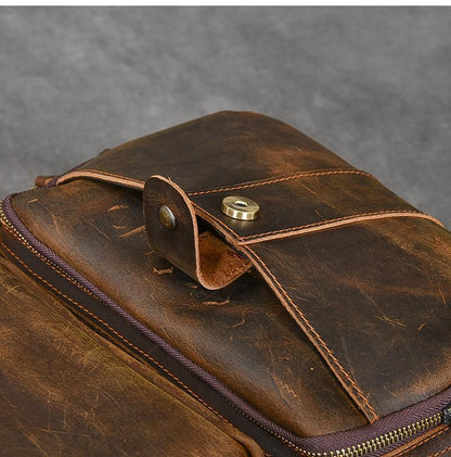 BASEL | Brauner Lederrucksack