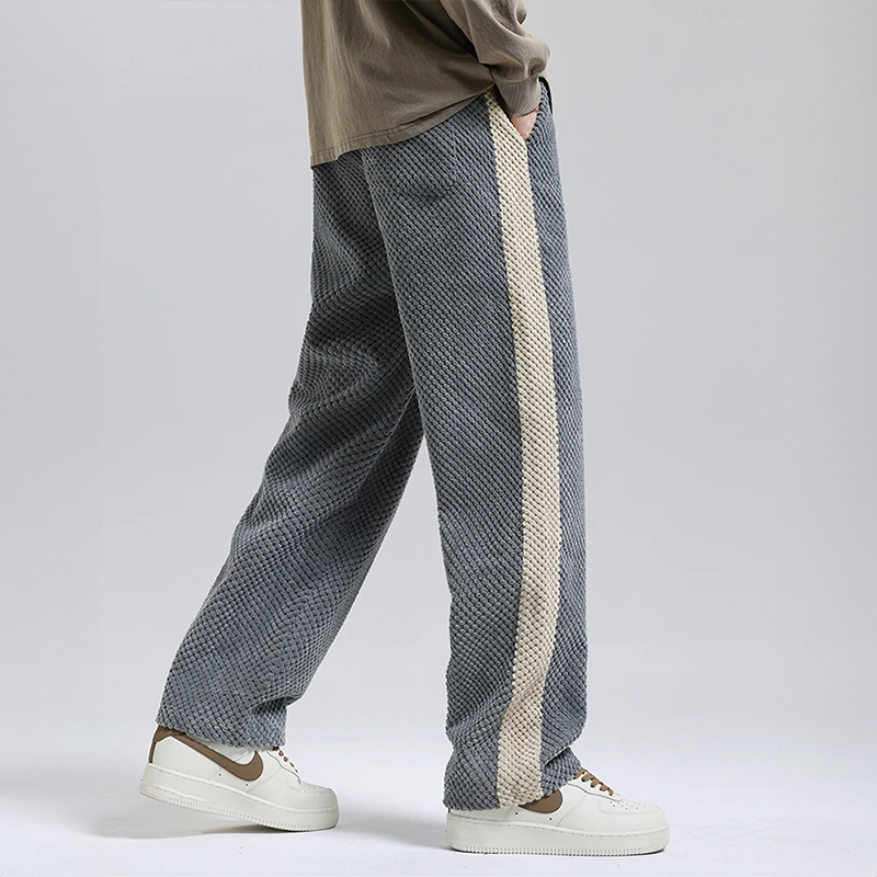 Cord-Jogginghose mit Waffelmuster