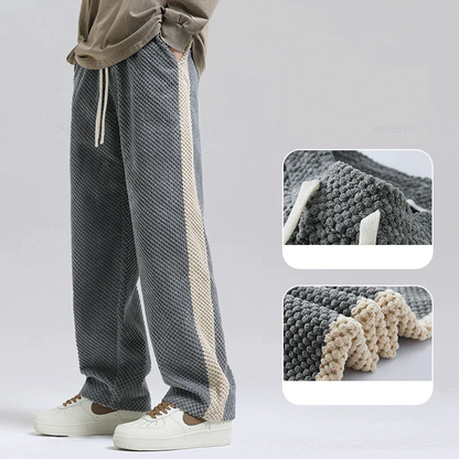 Cord-Jogginghose mit Waffelmuster