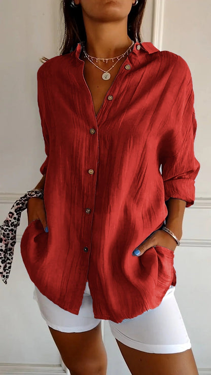 Sara - Bequeme Lange Bluse