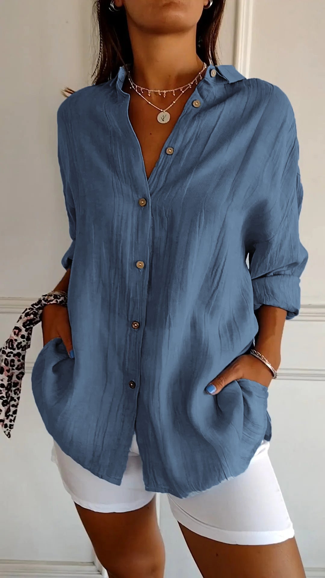 Sara - Bequeme Lange Bluse